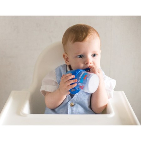Children's player with solid nose "Little boss", 150 ml., With handles, blue color-7