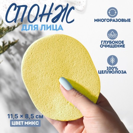 Washing sponge "Waste", 11.5 × 8.5 cm, color mix