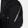 Male sling bag from textiles, headphone opening, black color