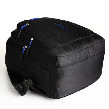 Youth backpack on lightning, 5 pockets, black/blue color-4