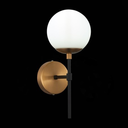 Sconces st. SL1203.401.01. Limano. 1x40 W, E27, 13x32.7 cm, bronze color, black-1