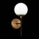 Sconces st. SL1203.401.01. Limano. 1x40 W, E27, 13x32.7 cm, bronze color, black