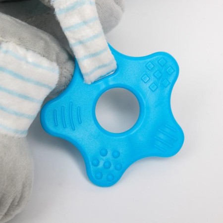 Stretching - spiral with toys arc on a stroller / crib for babies 0+ "Elephant", Blue color, Kroshka I'm 504-5