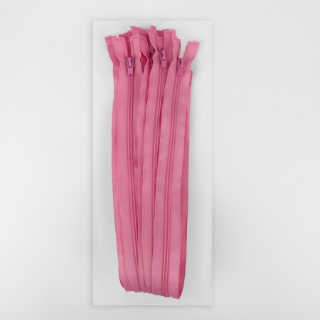 Lightning "Spiral", No. 5, detachable, automatic lock, 60 cm, dusty rose color-2