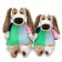 Soft toy "Bartholomew in a multi -colored T -shirt", 27 cm