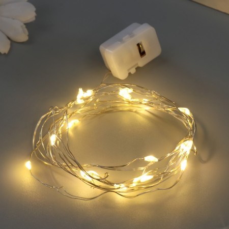 LED thread for multi -diodes of 20 diodes Length 2 m from 3xcr1130 batteries