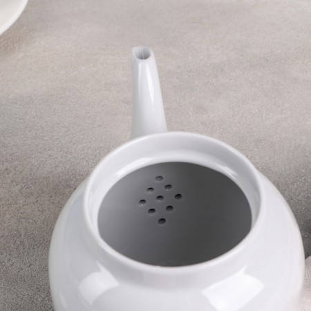 Amber kettle, 700 ml, white color-2