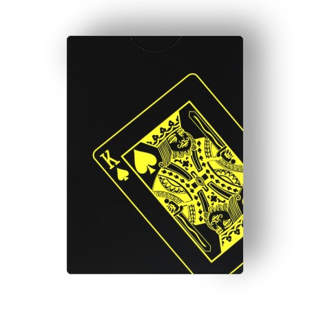 Plastic Plastic "Neon" cards, luminous, 30 μm, 8.8 x 6.3 cm, yellow-1