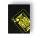 Plastic Plastic "Neon" cards, luminous, 30 μm, 8.8 x 6.3 cm, yellow