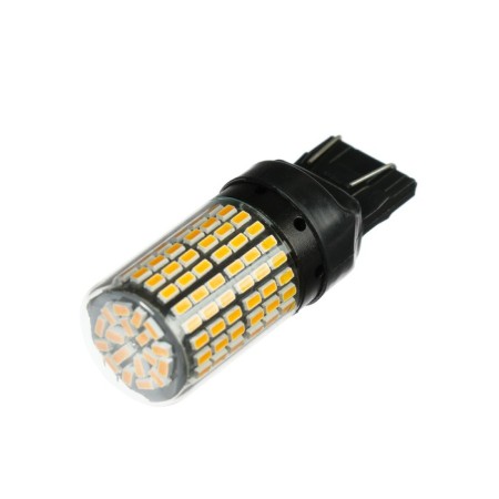 Auto Stuffing LED W21W 1156, 144 SMD, 12 V, Canbus, Light Orange