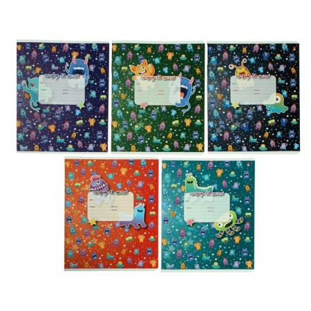 Notebook 12 sheets in the Montstrika line, cover coated paper, VD-LK, MIX
