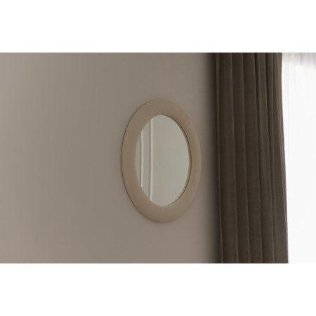 Round Mirror "Rondel", 800 × 800 mm, premium velor, color lunar ray-1