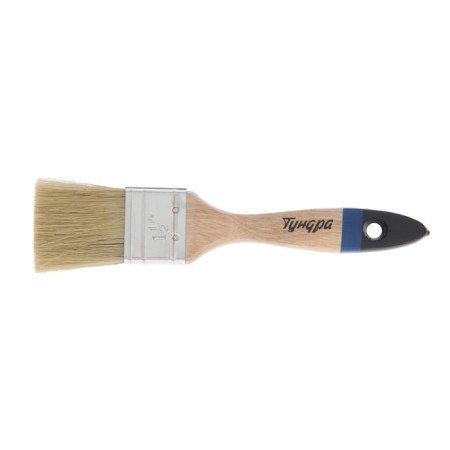 Brush flat tundra, natural bristles, wooden handle, 1.5 ", 38 mm-3