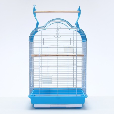 BD-3/1O bird cage, opening roof, 47.5 x 37 x 70 cm, blue-1