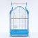 BD-3/1O bird cage, opening roof, 47.5 x 37 x 70 cm, blue