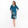 Women's dress, blue color, size 52