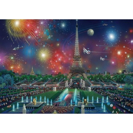 Puzzle "A.S.. Fireworks over the Eiffel Tower ", 1000 elements-1