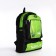 A thyroid backpack with an increase in 55l, 5 external pockets, green color