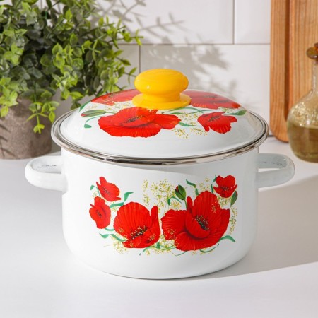 Poster "Macks", 3 l, enameled cover, induction, white color