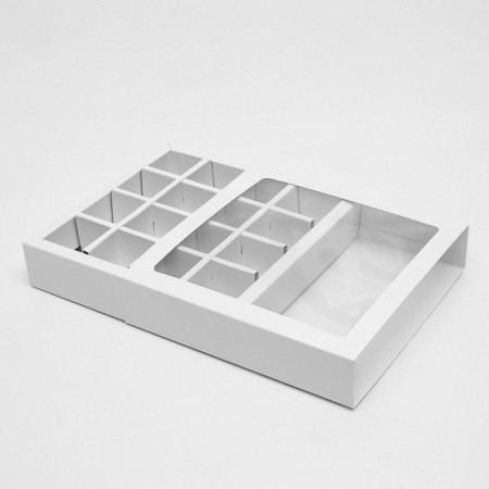 Box for sweets, white, 17.5 x 17.5 x 4 cm-5