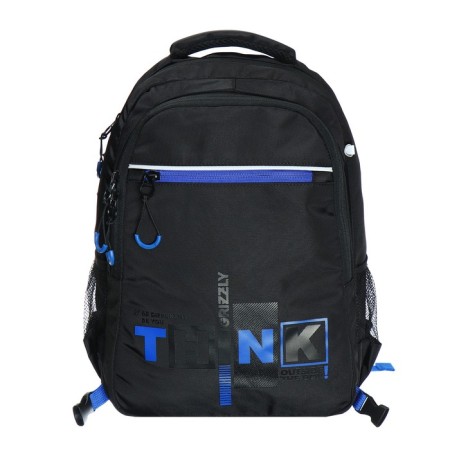 School backpack, 39 x 28 x 17 cm, Grizzly, ergonomic back, laptop compartment, + bag for shoes-5