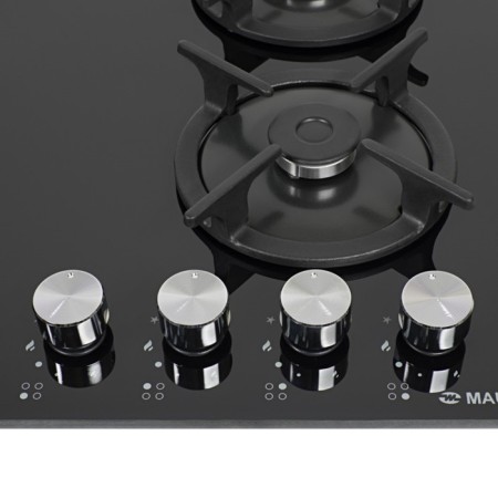 Hlect surface Maunfeld EGHG.64.1CB/G, gas, 4 burners, color black glass-1