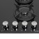 Hlect surface Maunfeld EGHG.64.1CB/G, gas, 4 burners, color black glass