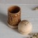 Solonka "Tick" (salt), 4x9 cm, birch bark