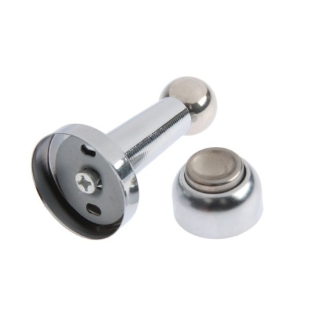 Lockland door magnetic stop, chrome color-2