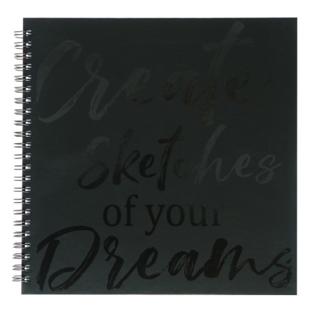 Sketchpad 210 x 210 mm, 40 sheets on the crest "Girl", solid cover, matte lamination, selective UV-LK, OFSET block 160 g/m2-1