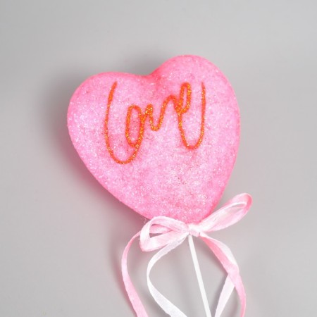 Decor for creativity "Love" length 20 cm, bright pink-2