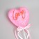 Decor for creativity "Love" length 20 cm, bright pink