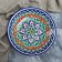 Largan Rishtan ceramics "Flowers", 33 cm, blue