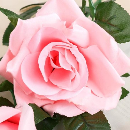Artificial flowers "watercolor rose" 75 cm, pink-1