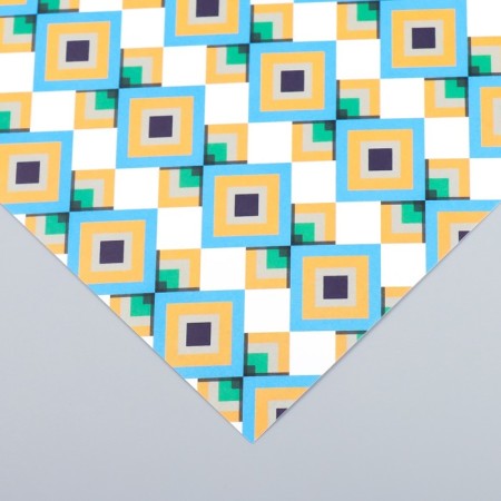 Scrapbooking paper "Mosaic" density 180 g 15.5x17 cm-2
