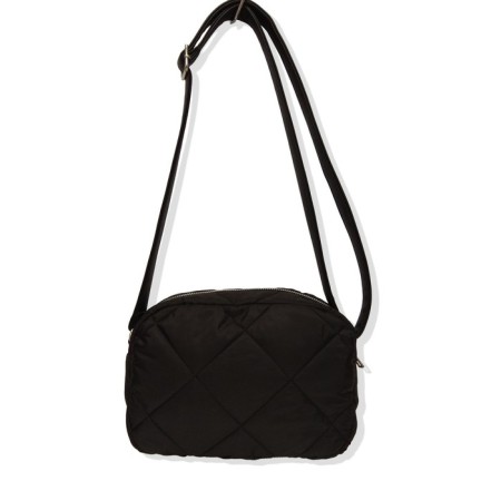Cross-Bodi bag, 2 parts with lightning, black 24x7x17cm-2