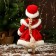 Snegurochka under the Christmas tree "Winter magic. In a lush fur coat ", 30 cm, red