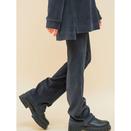 Pants for girls, height 110 cm, dark gray color-2