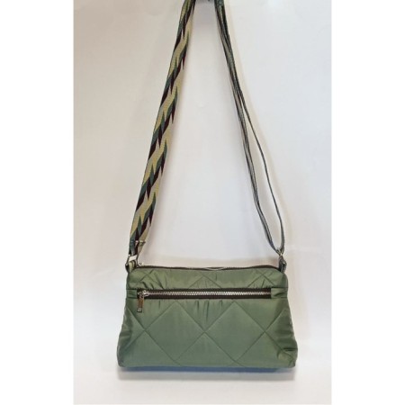 Bag Melodia lux khaki quilted fabric art. 214-051-000