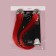 A set of patch curls "Rainbow", straight hair, on a hairpin, 2 pcs, 50 cm, red color/mix