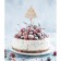 New Year's Wooden Topper for the Cake "Happy New Year", Christmas tree, 115x120