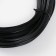 Artificial rattance smooth 6 mm 100 m half a pipe (black)