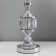 Table lamp enthusiasm 1x60W E27 silver 26x26x46 cm Risalux