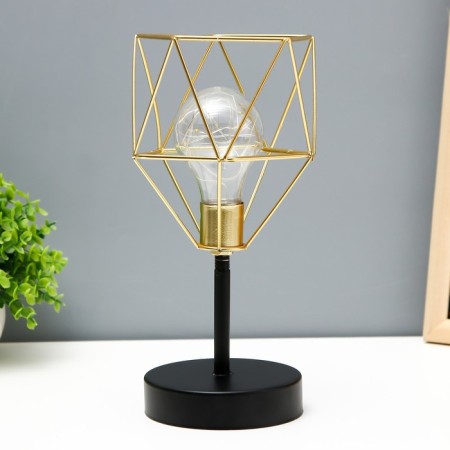 ANTERN "Alter" LED from batteries 3haa black-gold 25x12x12 cm Risalux-3
