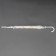 Umbrella - a semiautomatic “chamomile” cane, 8 spokes, r = 45 cm, transparent/white color