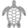 Wall panel made of wood, prefabricated model, Ewa Design, sea turtle
