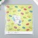 Scrapbooking paper bilateral "butterflies and donuts" density 180 g 15.5x17 cm