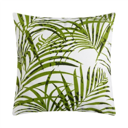 Decorative pillowcase 40x40 cm, tropics, green color, 100% cotton-1