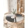The tablecloth "Marble tiles", round, oxford, elastic band, size 140x140 cm, diameter 105-120 cm