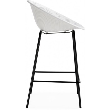 Baric stool zeta metal/plastic, black/white 50x51x86 cm-2